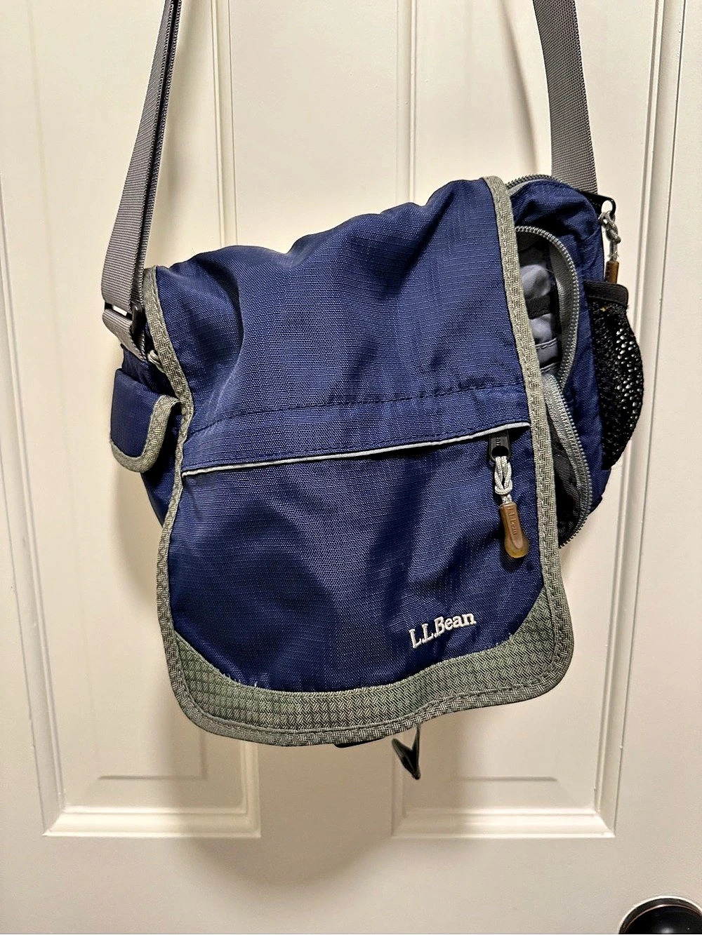 L.L.Bean Blue & Gray Crossbody Bag